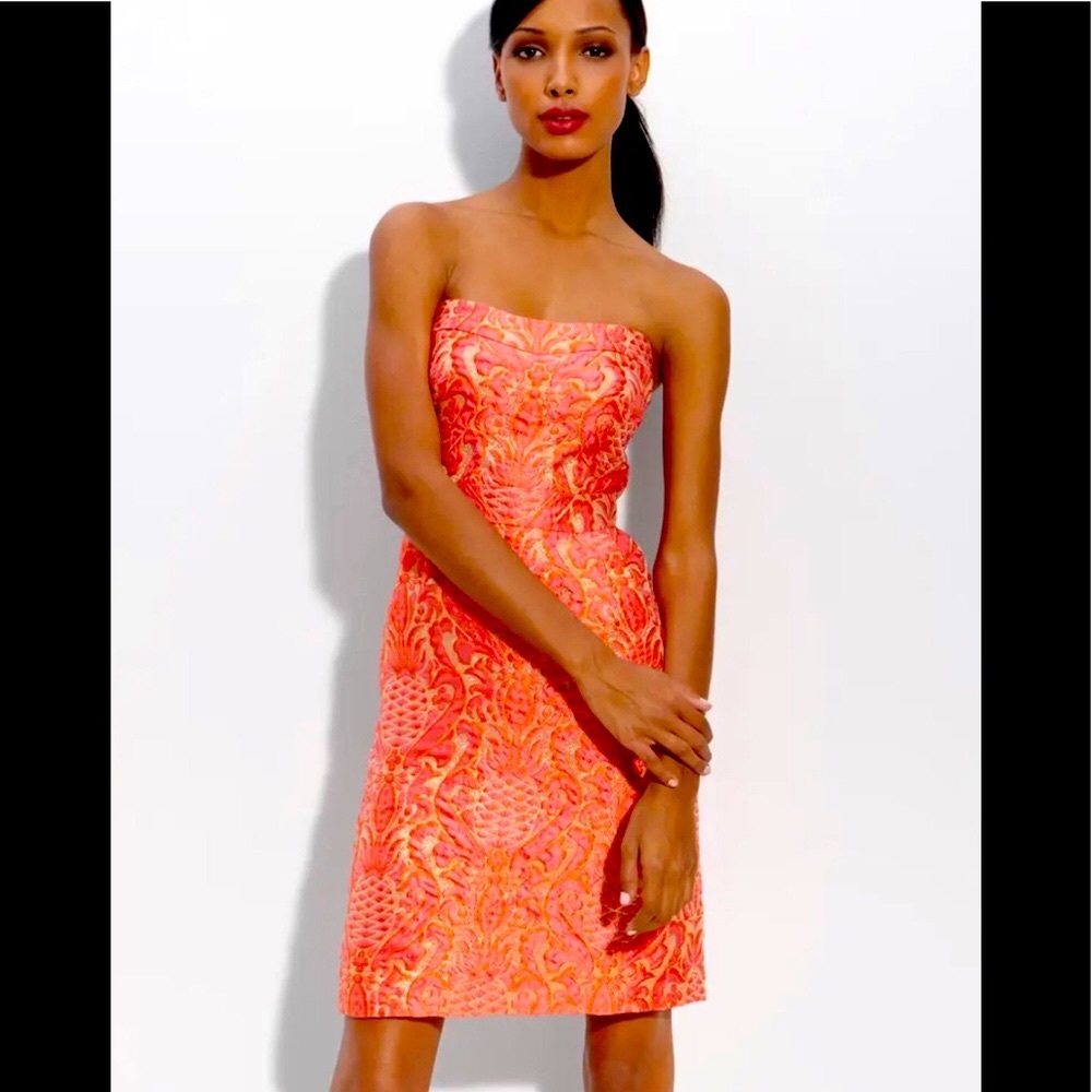 KATE SPADE FAYE DRESS JACQUARD METALLIC, SIZE 10